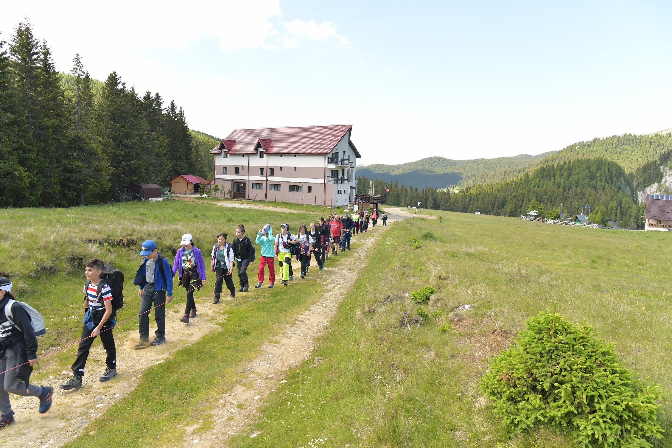 pe traseu spre Vf. Omu