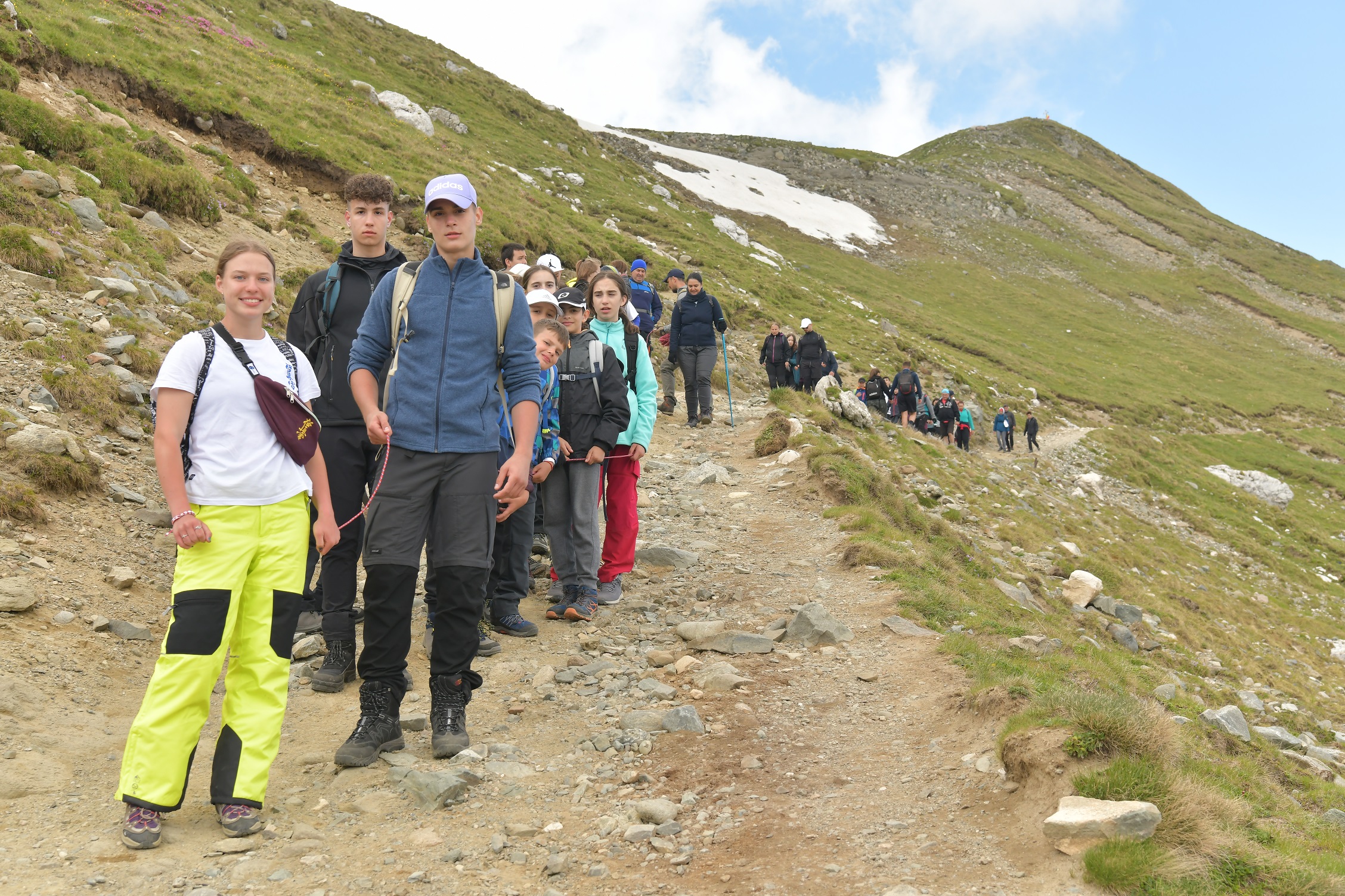 pe traseu spre obiectiv Vf. Omu